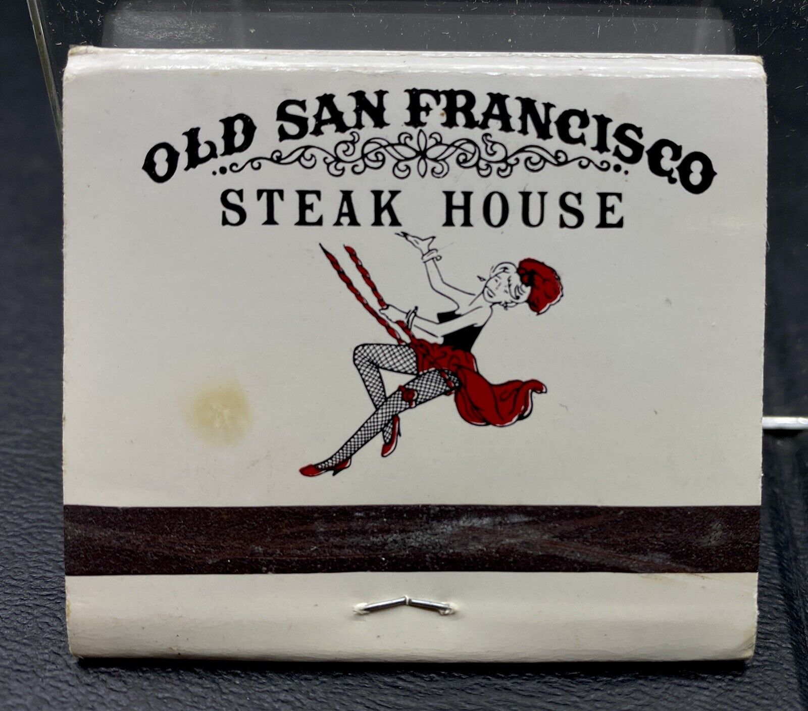 OLD SAN FRANSCISCO STEAK HOUSE TEXAS TX Used Vintage Matchbook  