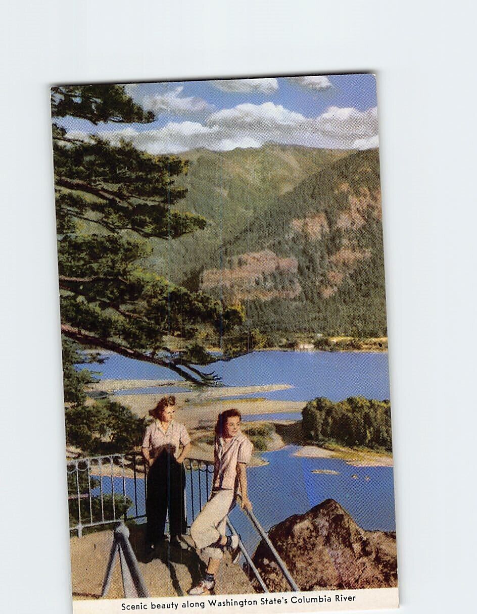 Postcard Scenic Beauty Along Washington State\'s Columbia River USA North America