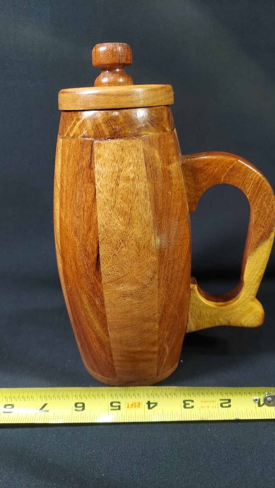Unique Handmade Wood Stein Mug Tumbler