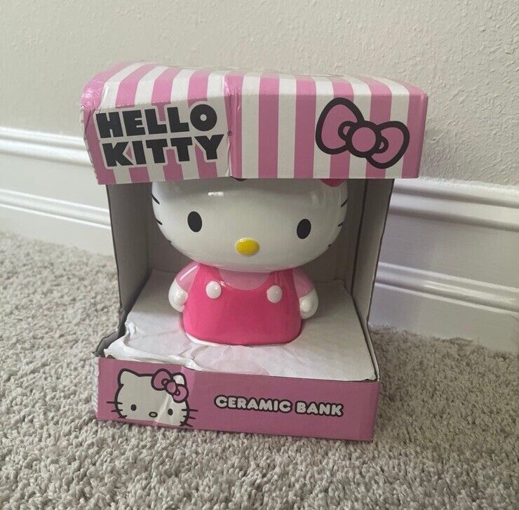 Hello Kitty Ceramic Piggy Bank Christmas Home Decor