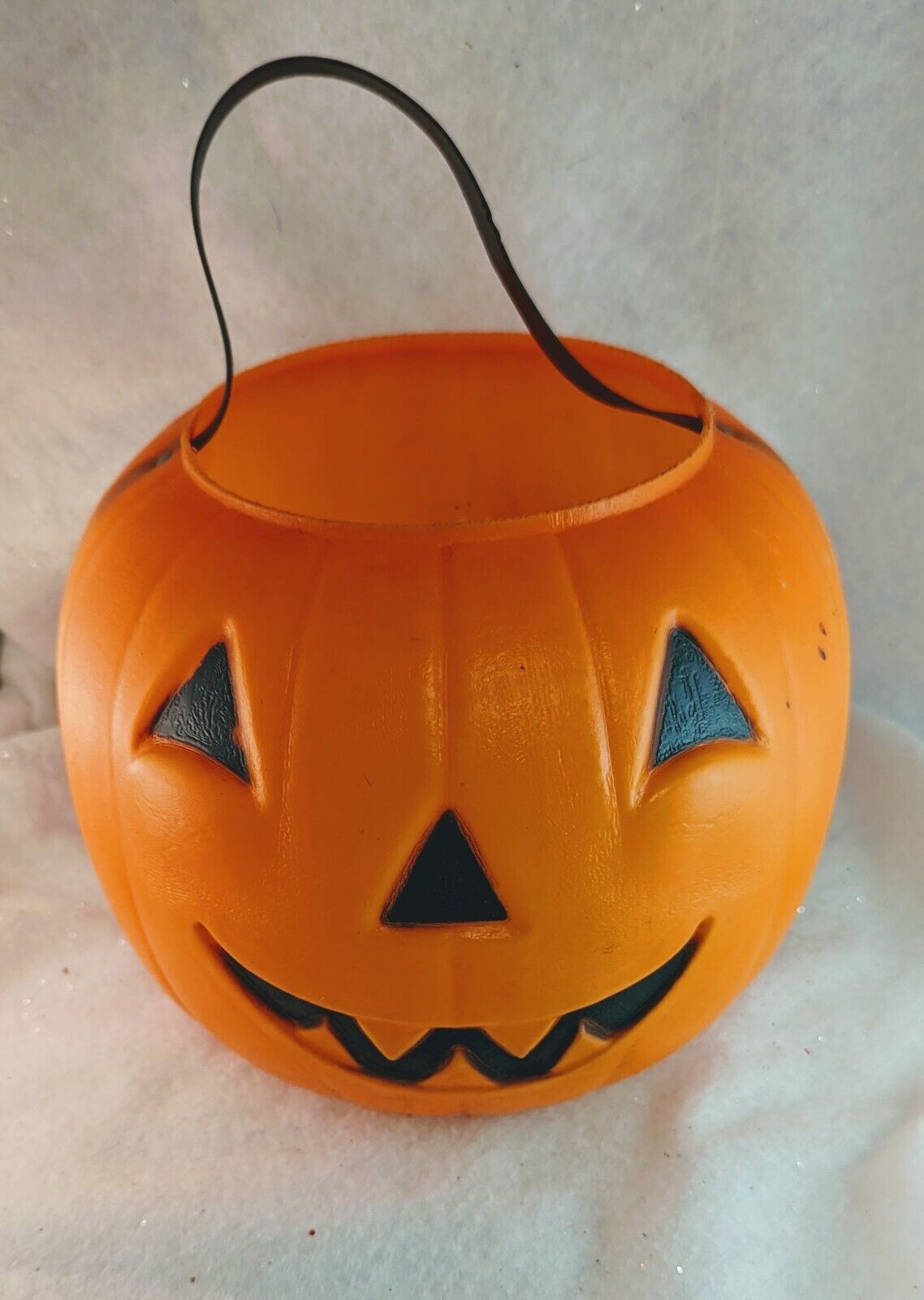 Empire Pumpkin Candy Pail Bucket Halloween Jack-O-Lantern Blow Mold VINTAGE