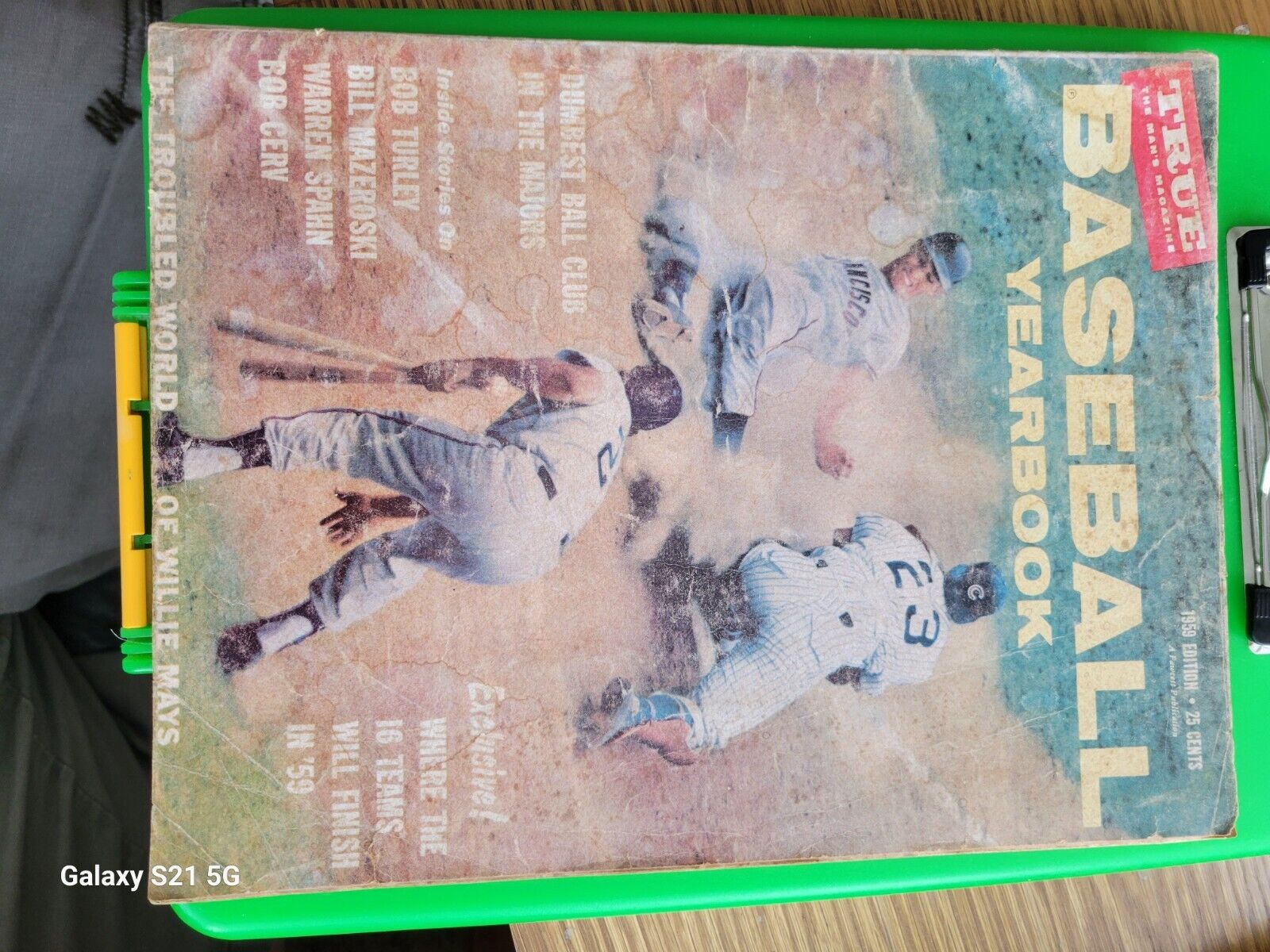1959 True Baseball Yearbook Magazine  Giants/Cubs 