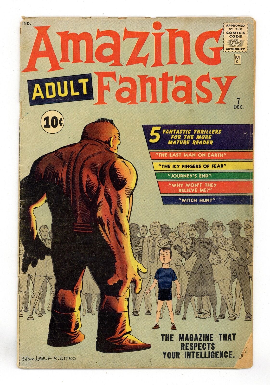 Amazing Adult Fantasy #7 GD/VG 3.0 1961