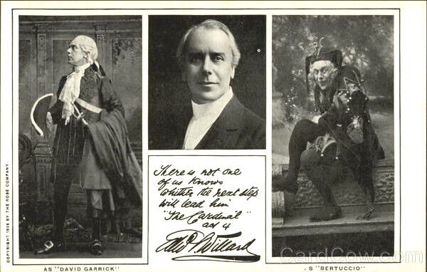 c.1900s EDWARD SMITH WILLARD, English Stage Actor as Bertuccio, as David Garrick