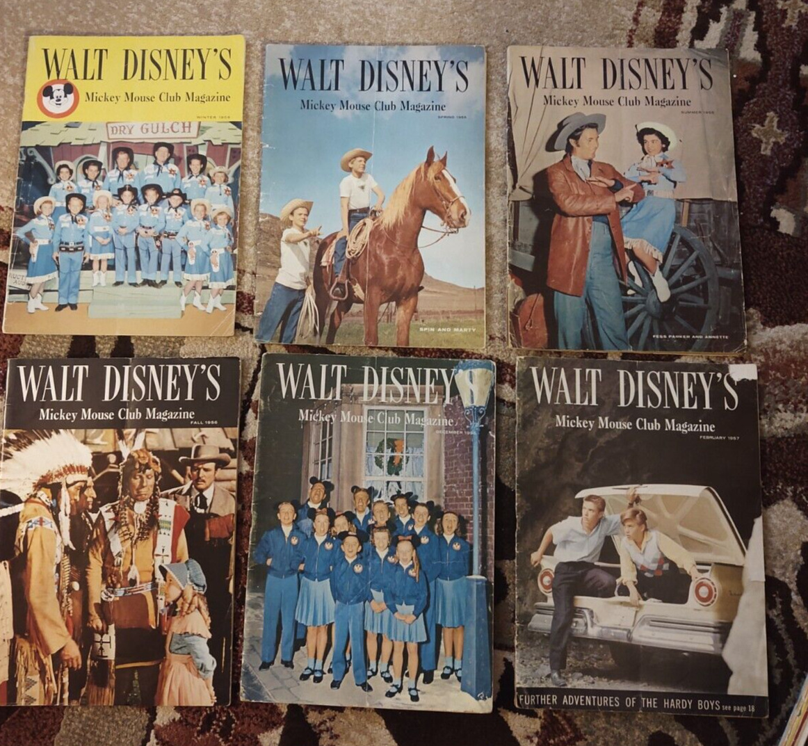 WALT DISNEYS MICKEY MOUSE MAGAZINE 1956, 1957, 1958 1959 - 19 ISSUES  EX Cond 