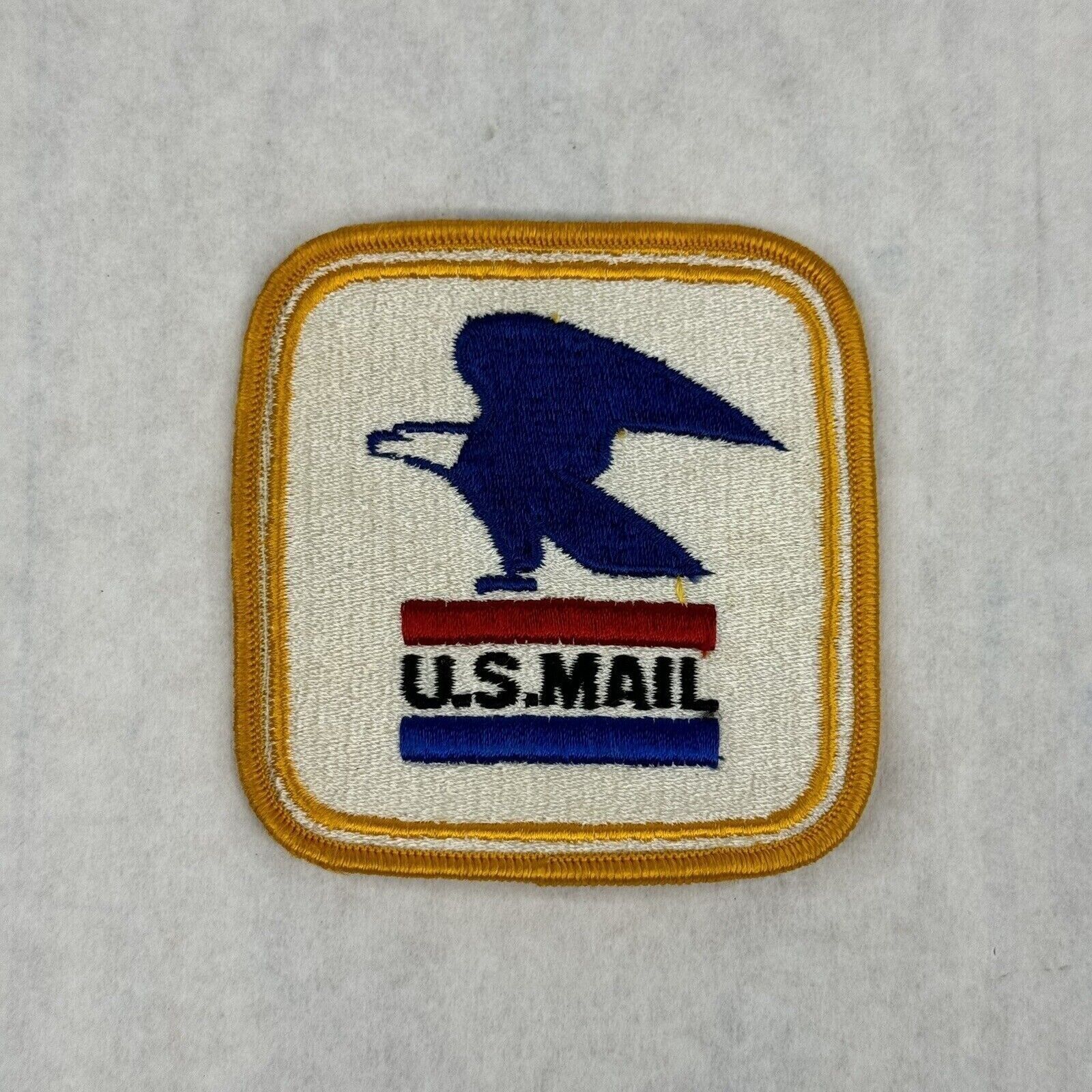 Vintage USPS US Mail Eagle Logo Patch United States Post Office 3.25”x3.25”