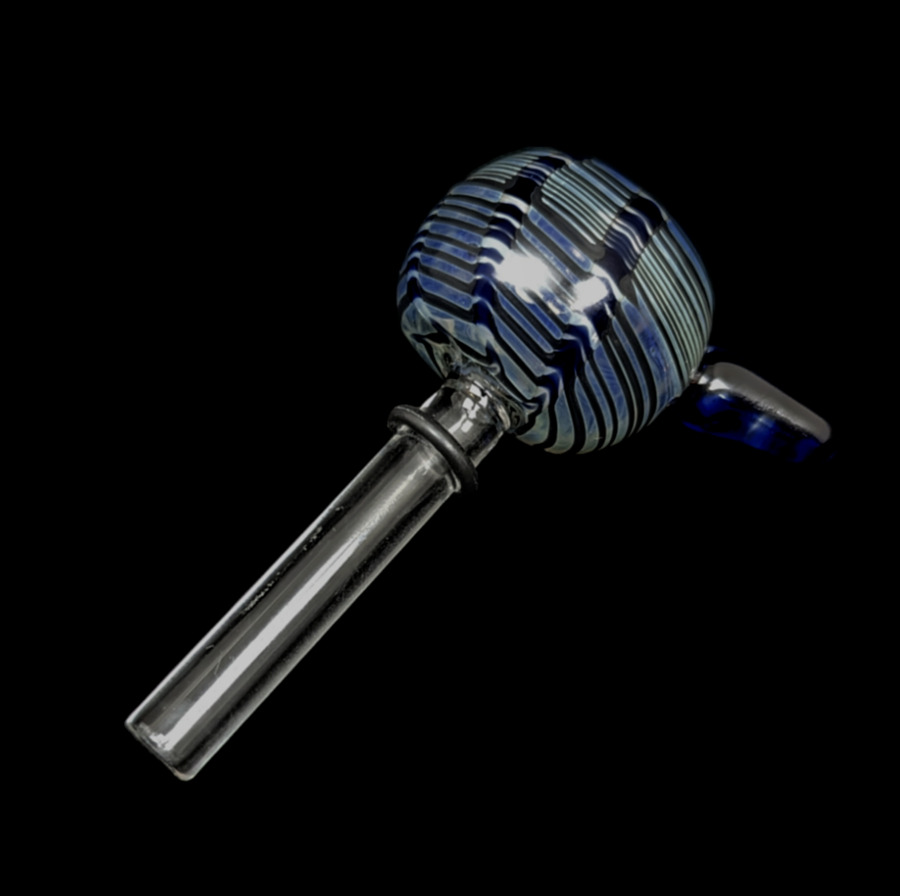 9.5mm Glass Borosilicate Waterpipe Bowl Pull-Stem w/Handle Handmade Colorado USA