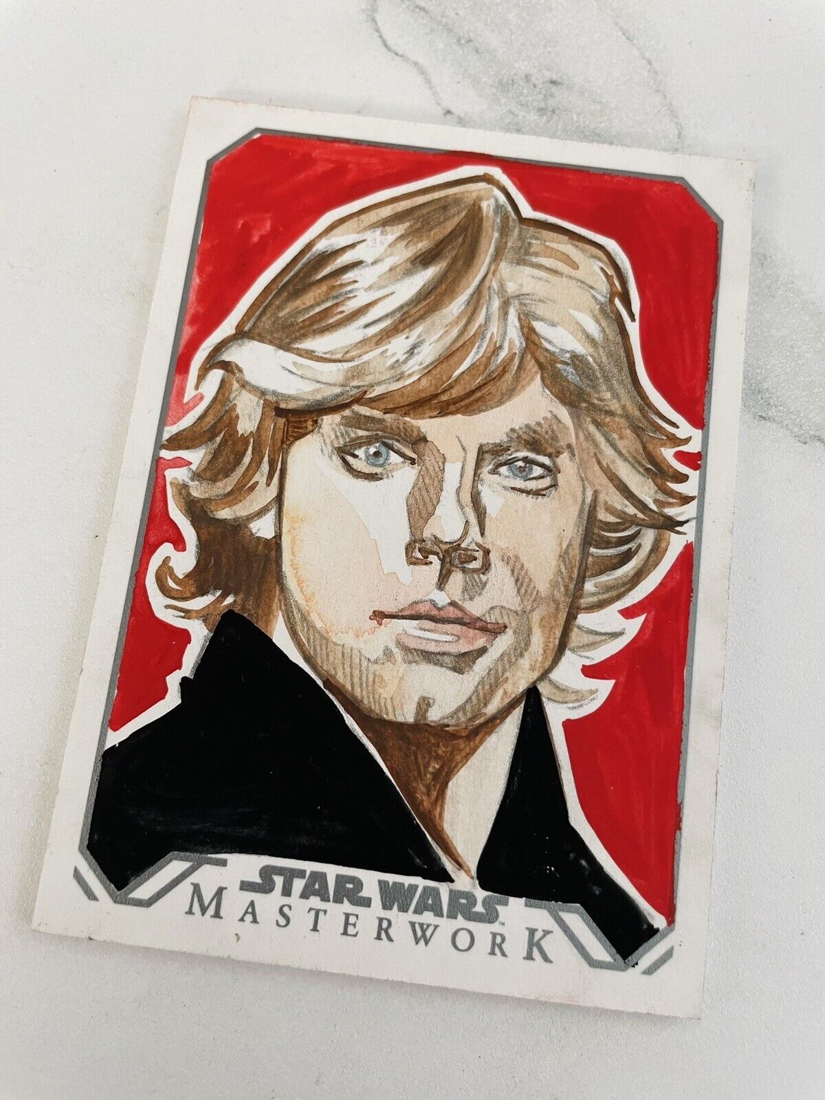 2016 Topps Star Wars Masterwork Luke Skywalker Sketch Card NM 1/1 Tina Berardi