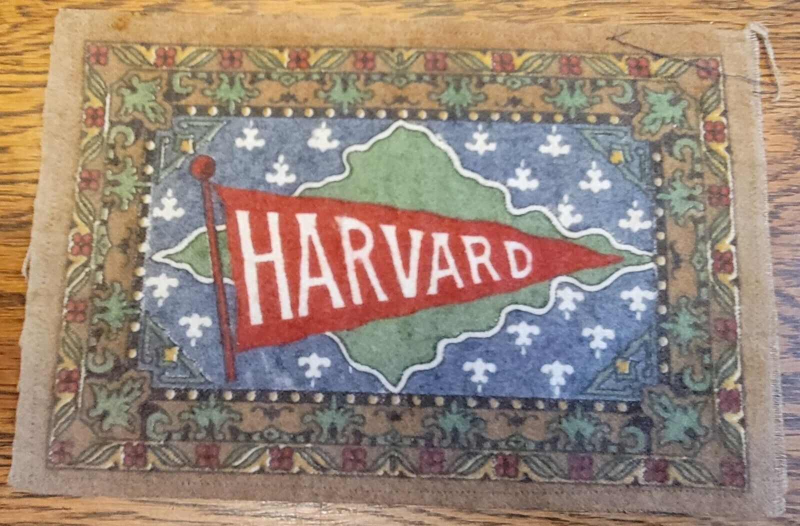 Early 1910s Harvard University Pennant Tobacco Felt B32 Rug Blanket 5\