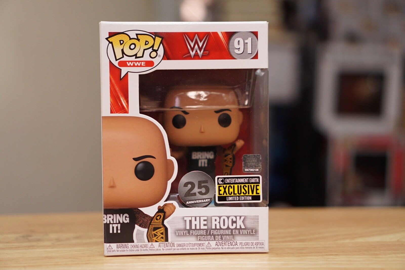 funko pop www entertainment earth exclusive the rock #91