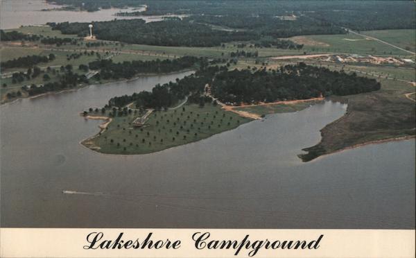 Jackson,MS Lakeshore Campground Mississippi Multi Color Graphics Chrome Postcard