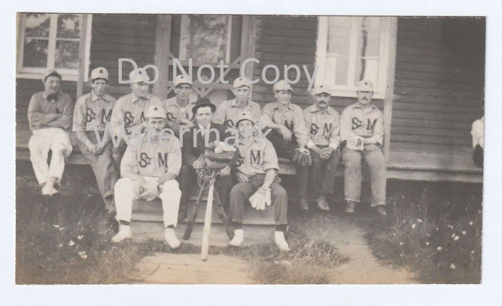 Baseball Team Real Photo - Joliette Canada - St M---  BB  Team RPPC 1915 ooak