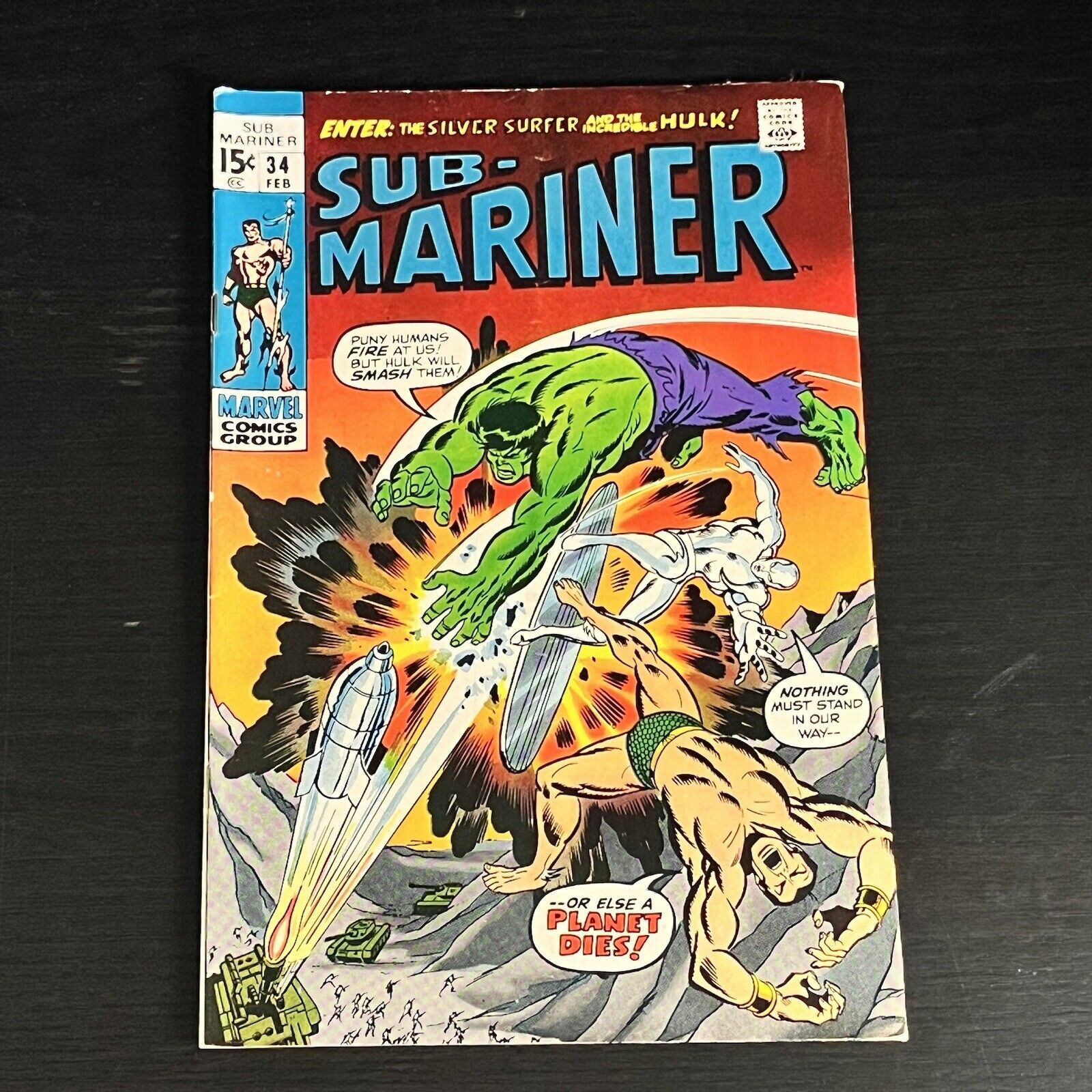 Prince Namor, The Sub-Mariner #34 Vol. 1 (1968) 1971 Marvel Comics VGC