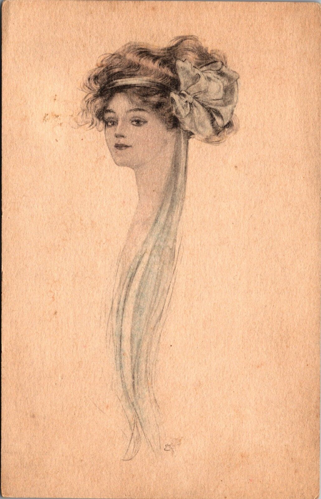 C.1910 M. A. Templeton Sketch Vintage Postcard