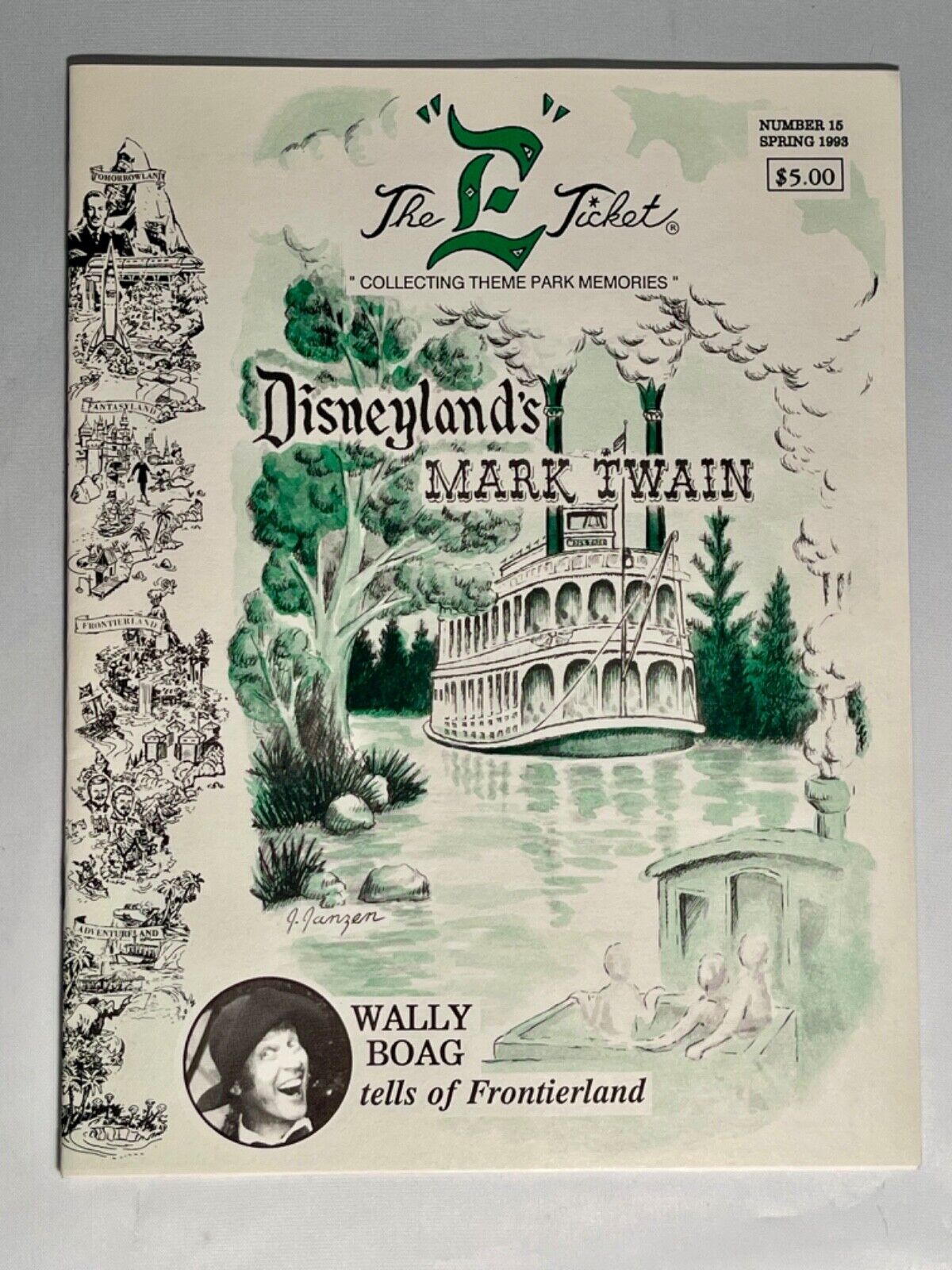 E Ticket Disneyland Magazine Disneyland’s Mark Twain #15 Spring 1993 Mint
