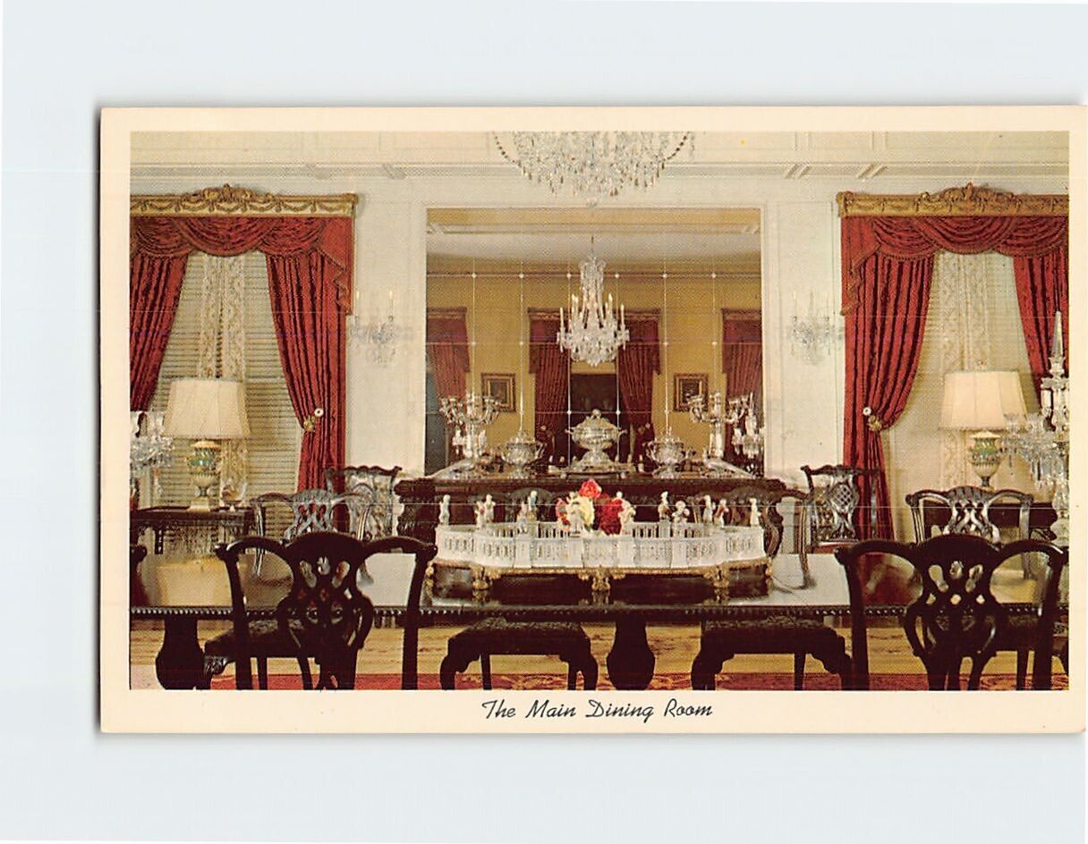 Postcard Main Dining Room Bellingrath Gardens & Home Theodore Alabama USA