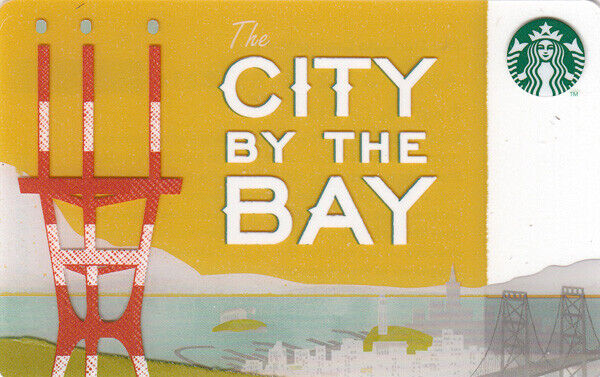 Starbucks 2012 San Francisco City By the Bay Gift Card NEW
