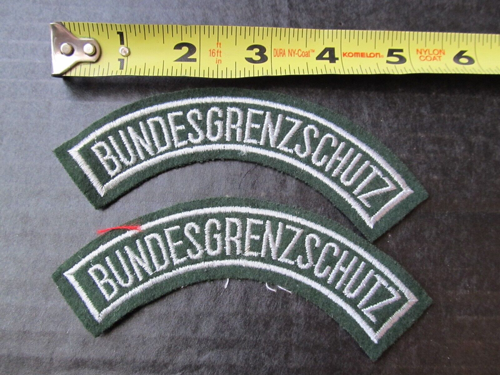 2 Vintage German Bundesgrenzschutz patches Obsolete