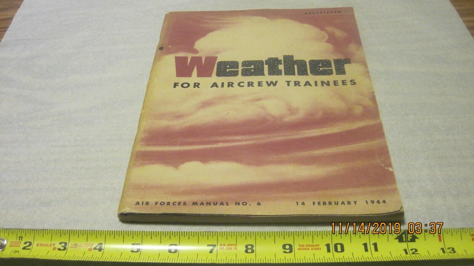Weather for Air Crew Trainees 1944 (Softcover) (Used)(R-5)