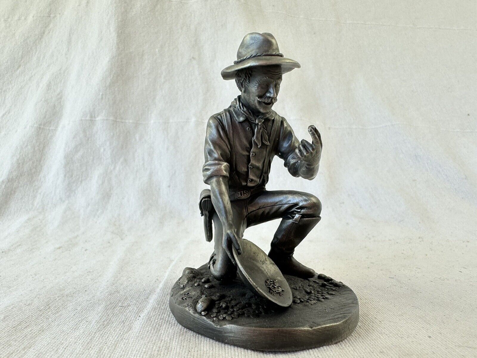 THE FRANKLIN MINT - 1974 Fine Pewter Collection - “The Prospector” 1836-1855