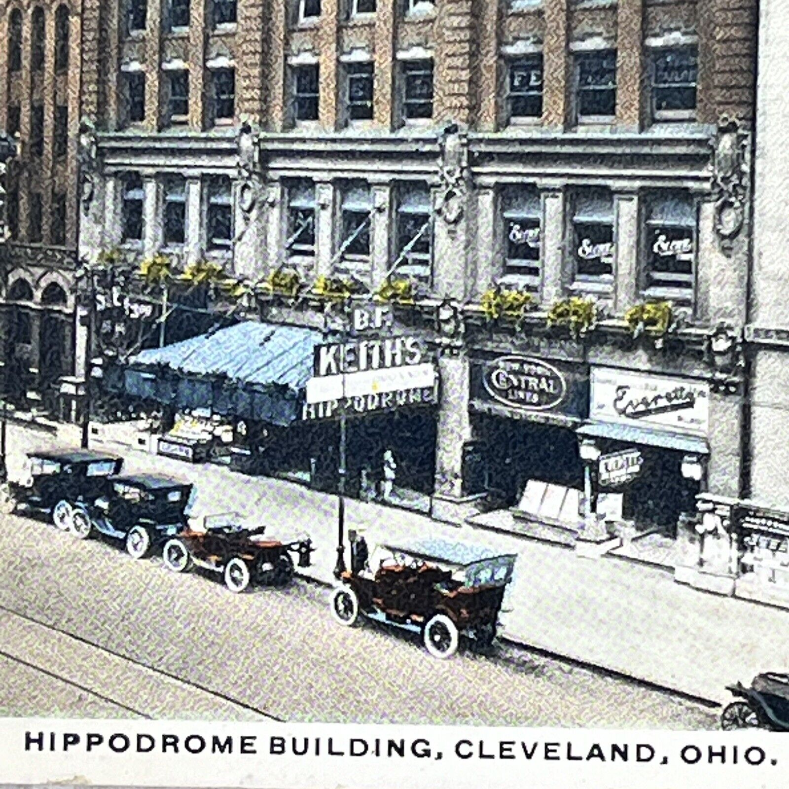 Vintage Cleveland, OH Postcard Hippodrome Building 720 Euclid Ave Unposted