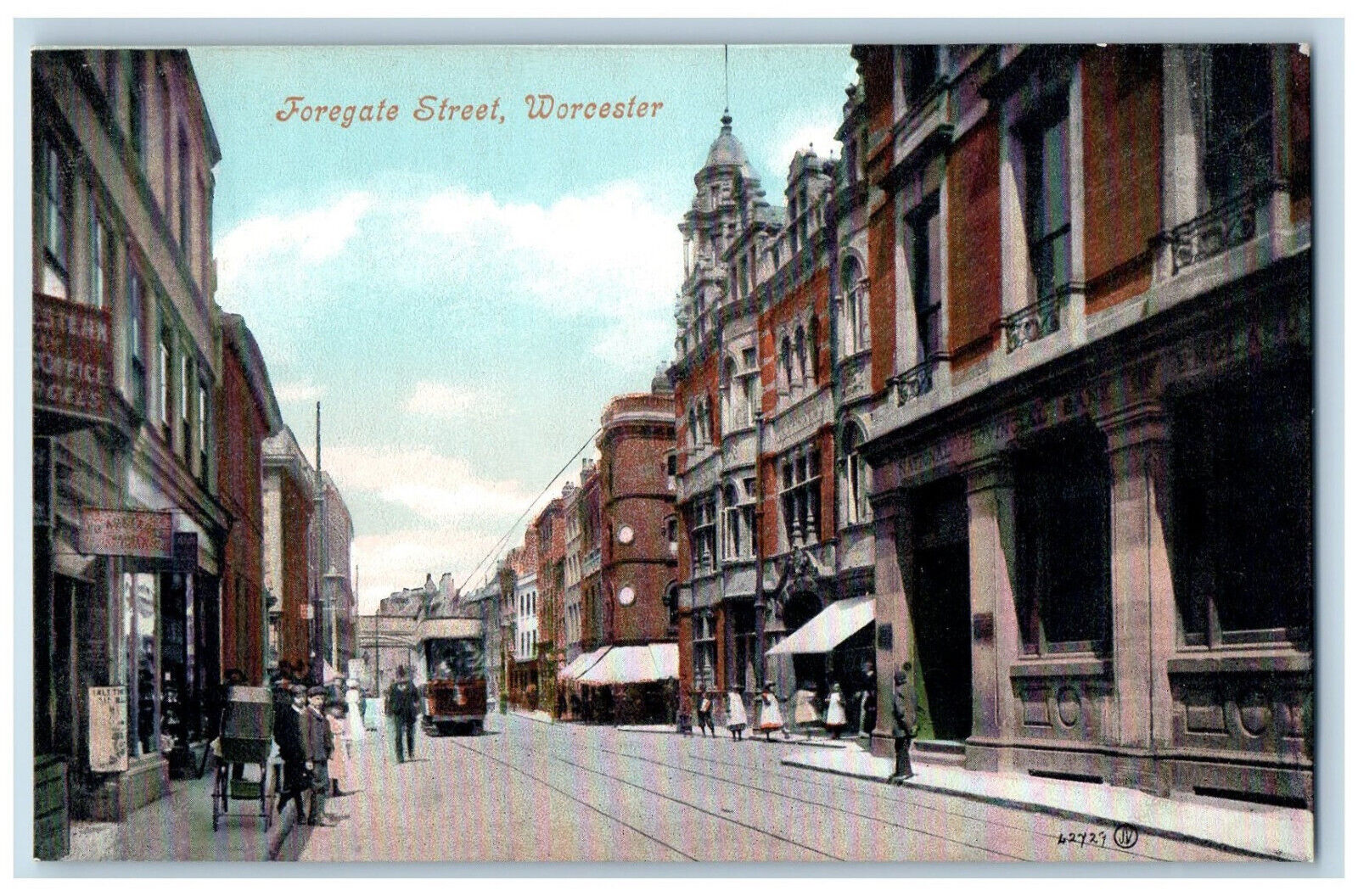Worcester New England England Postcard Foregate Street c1910 Unposted