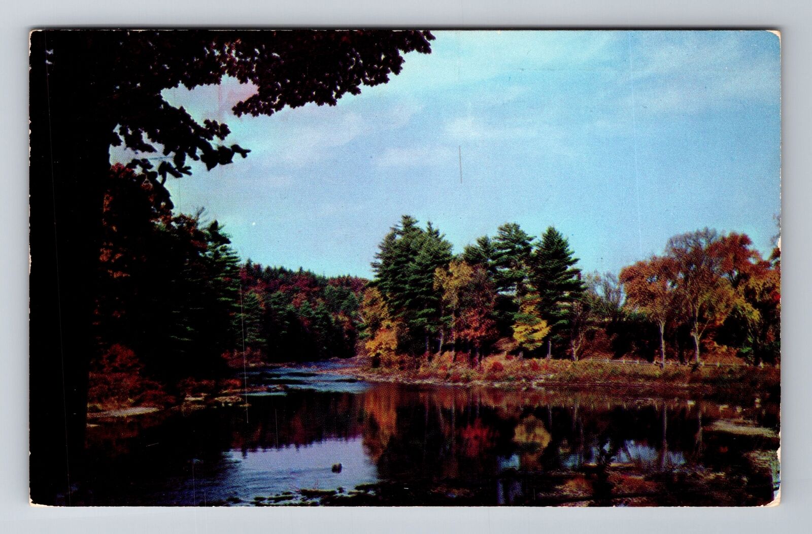 Conesus Lake NY-New York, General Greetings Scenic View, Vintage c1955 Postcard