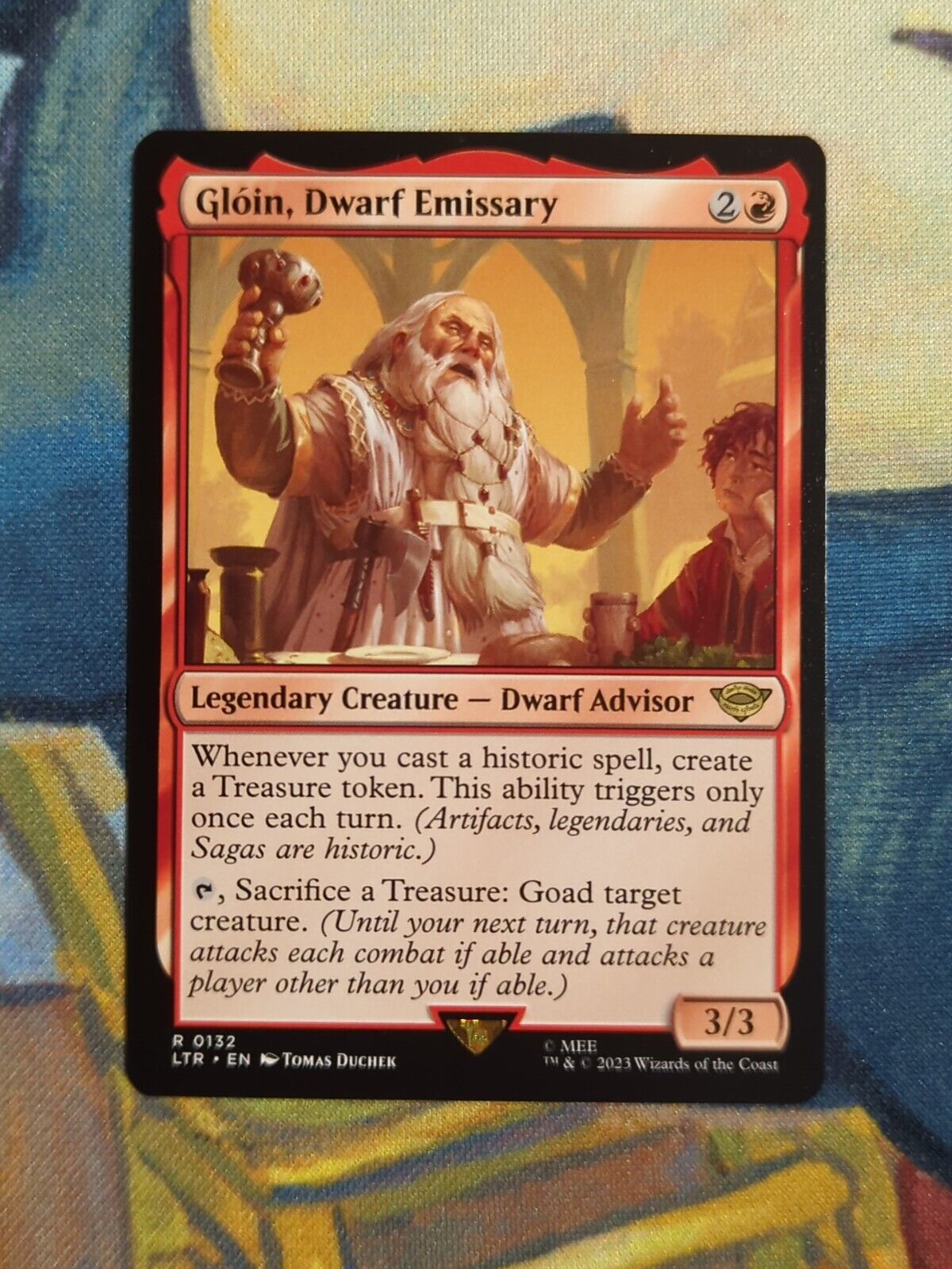 MTG Gloin, Dwarf Emissary 0132 Lord of the Rings M/NM