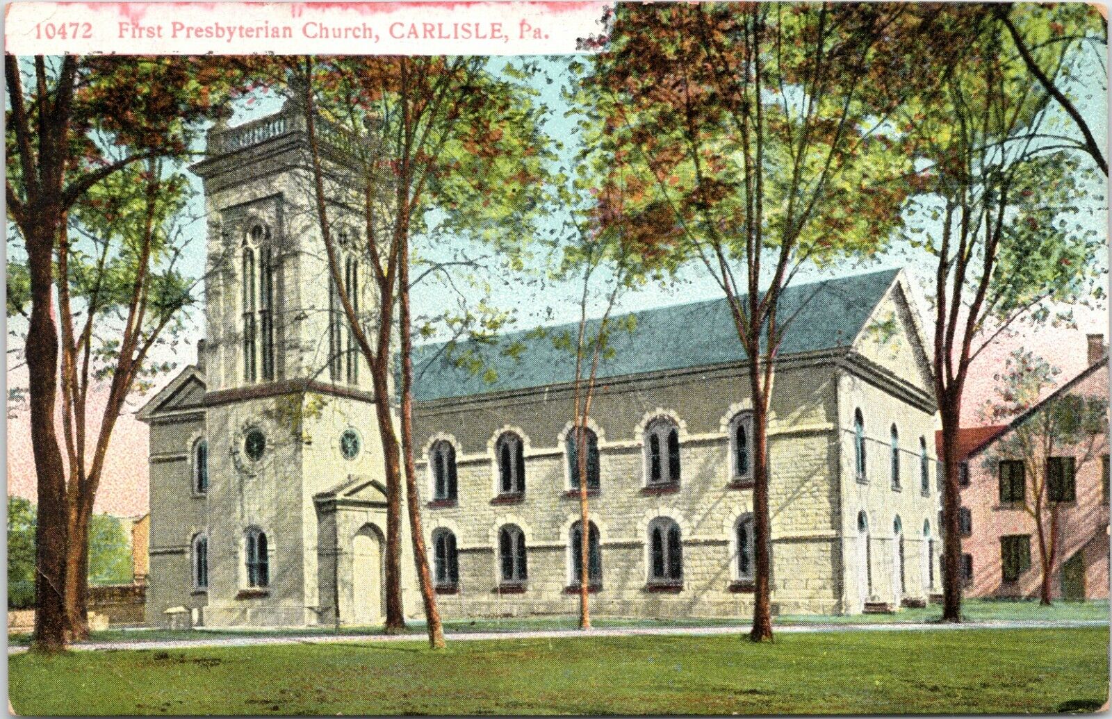 C.1910s Carlisle PA First Presbyterian Church Pennsylvania Postcard 923