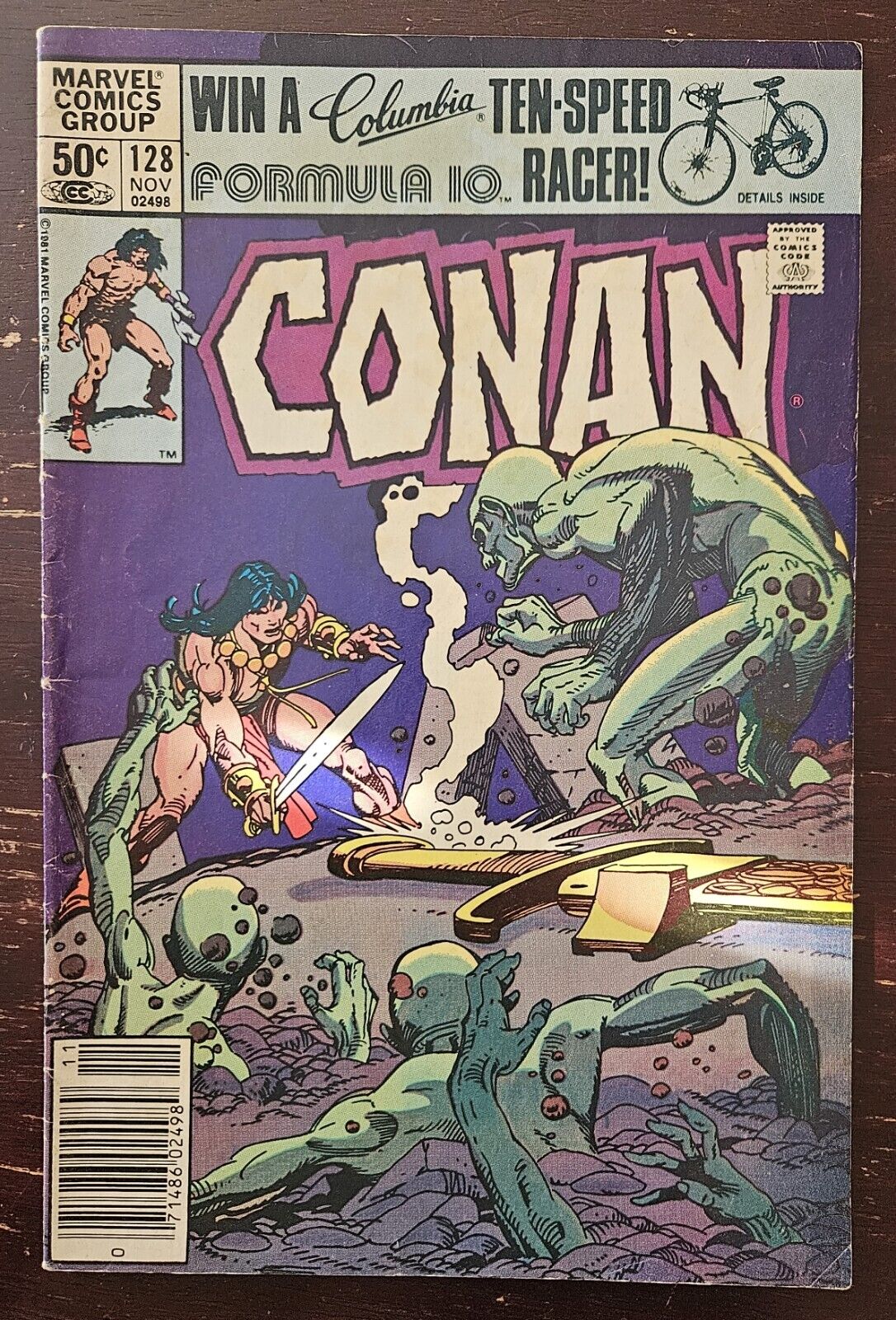Marvel Comics Group Conan 1981 #128 Bronze Age G/VG Condition