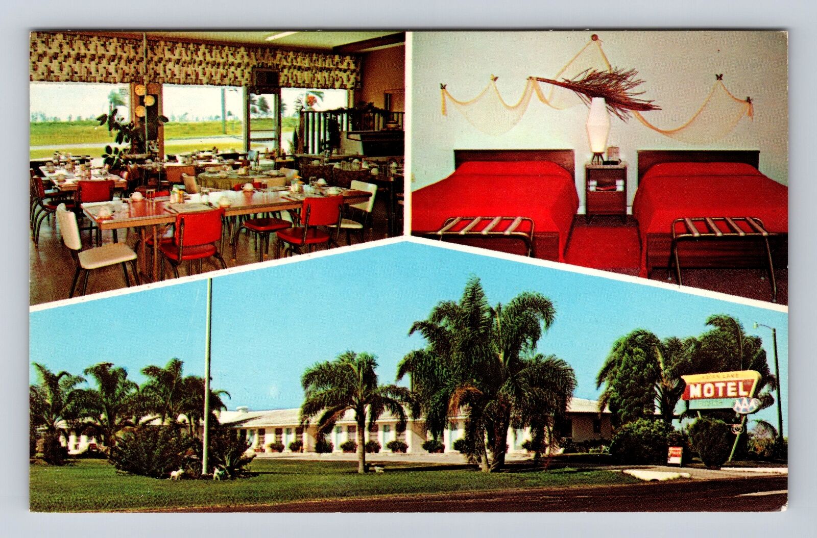Indian Lake Estates FL- Florida, Indian Lake Motel & Restaurant Vintage Postcard