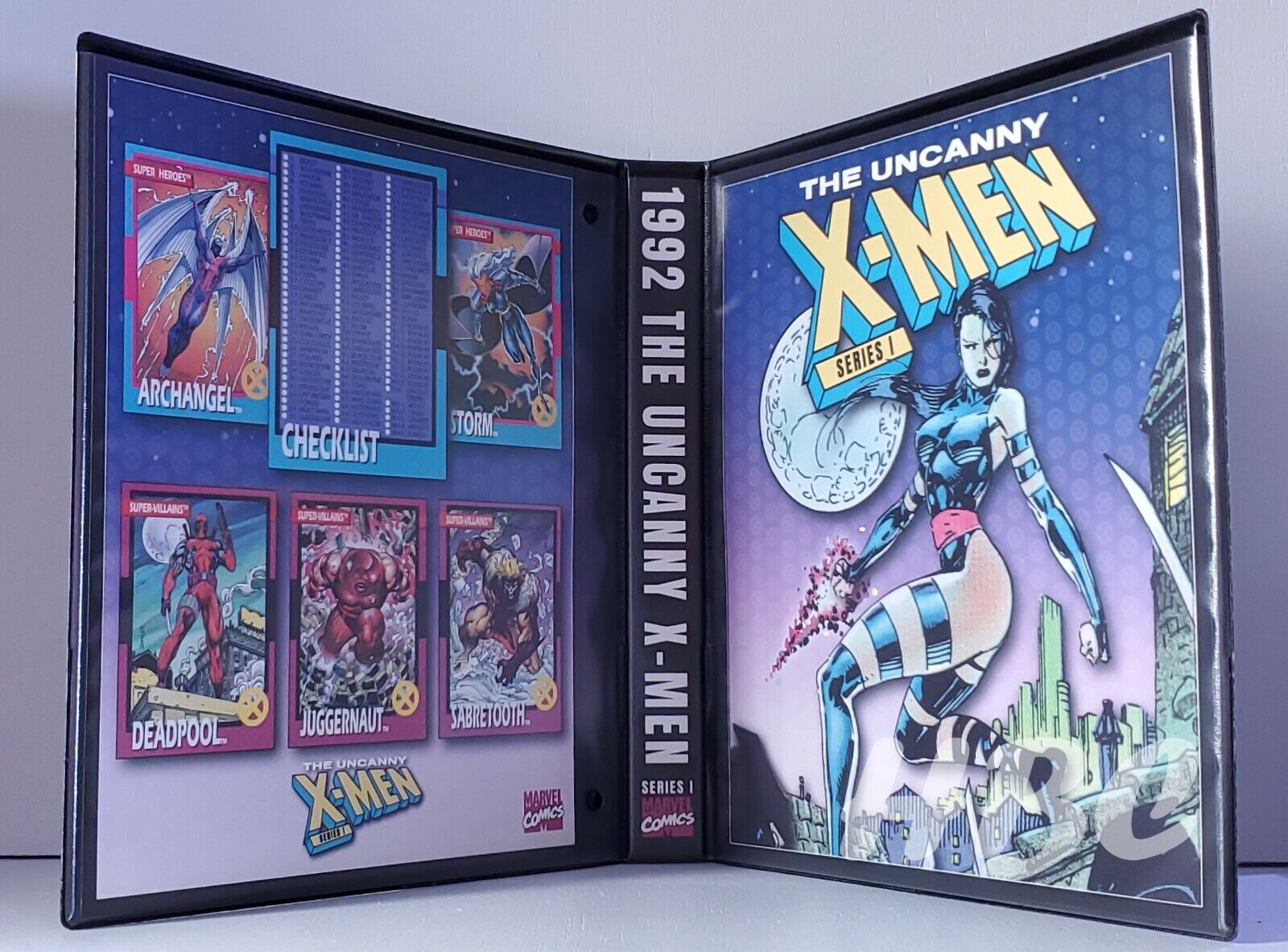 Custom Graphic 1992 THE UNCANNY X-MEN SERIES 1 Trading Card Inserts with Binder