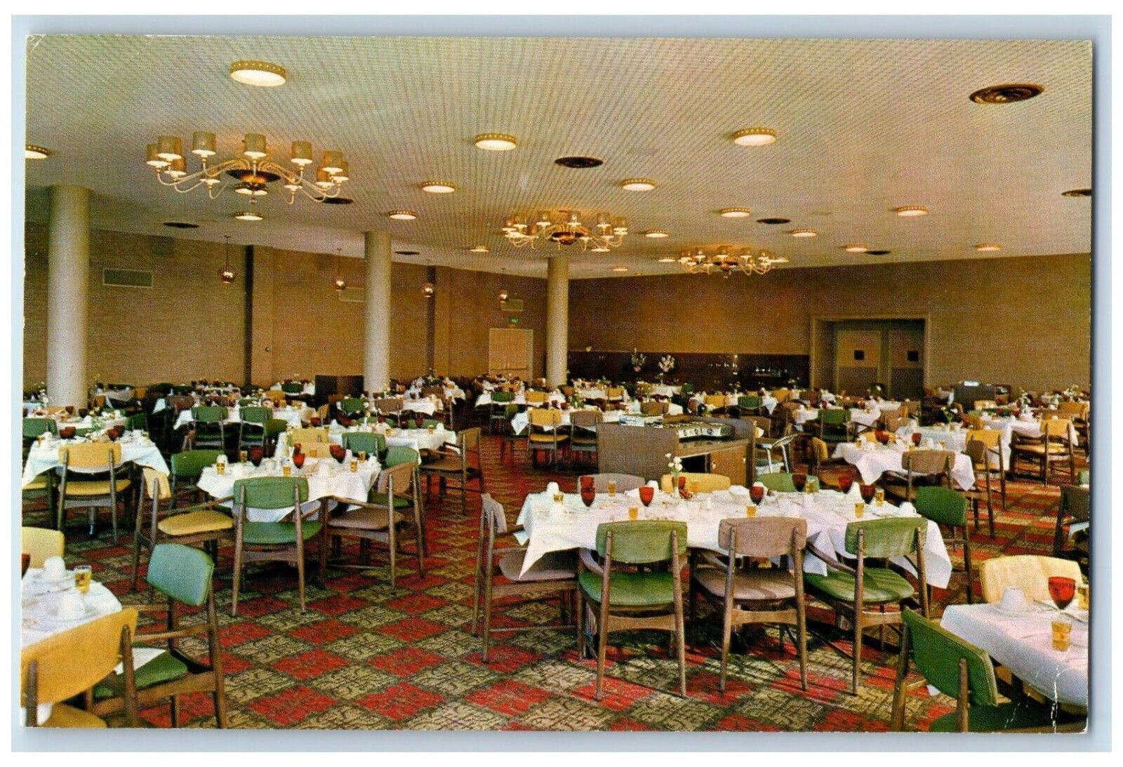 c1960's The Manor Dining Room, Rogue Valley Motor Medford Oregon OR Postcard