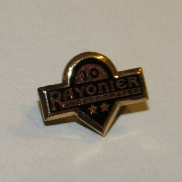 Vintage Rayonier Incorporated Solid 10kt Gold 10 Year Employee Pin 1.2g 10k