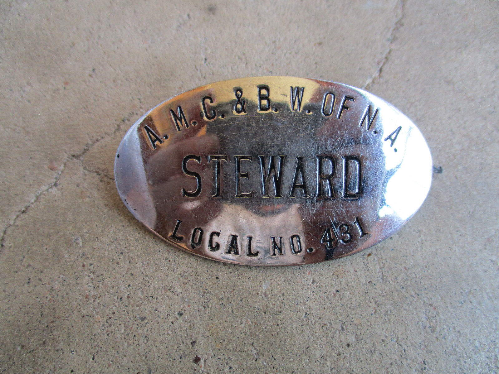 Meat Cutters & Butchers Union Steward Badge Pin Amalgimated Workers of America