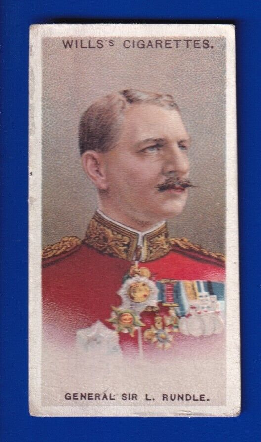 GENERAL SIR L RUNDLE 1917 WA WILLS TOBACCO ALLIED ARMY LEADERS #24 VG NO CREASES