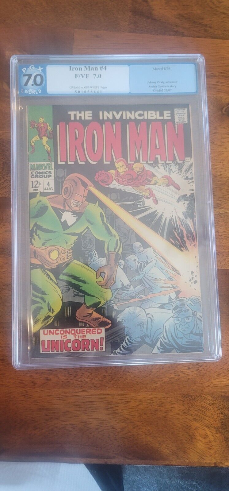 Iron Man #4, Vol 1, 7.0 Graded PGX