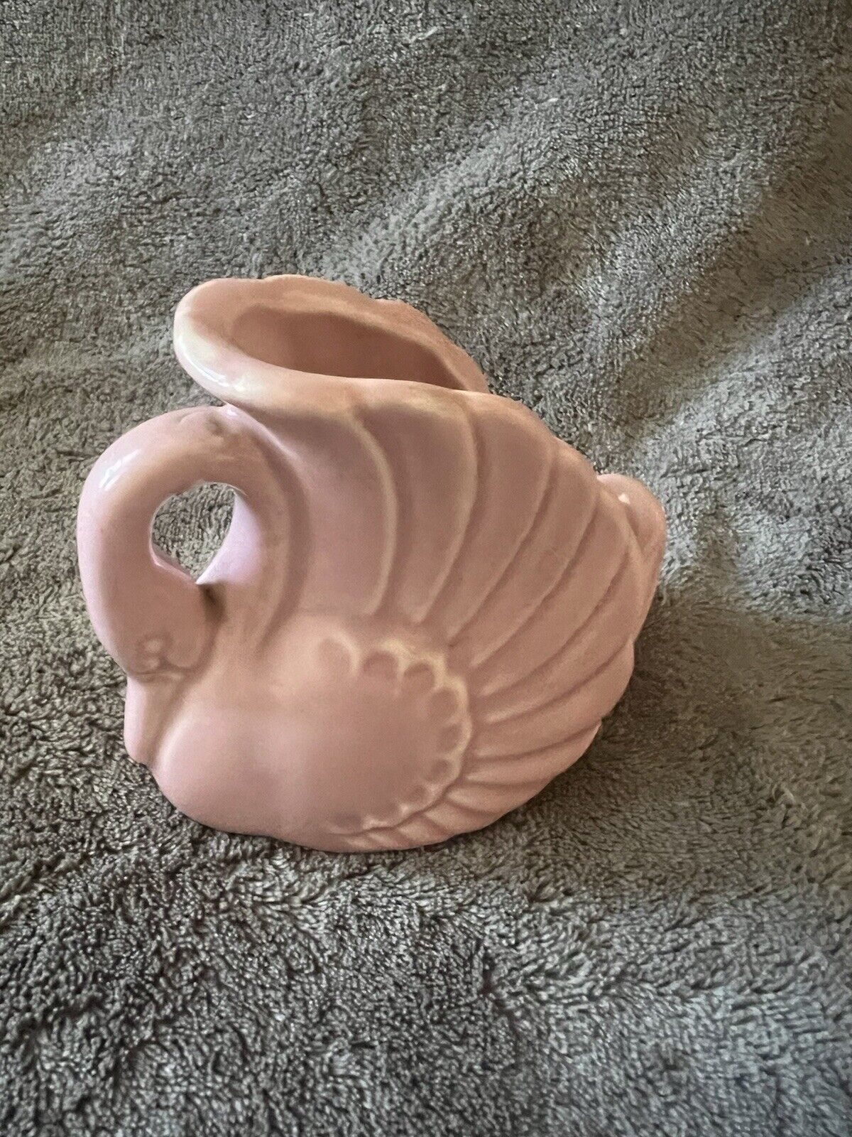 Vintage Figurines Pink Swan