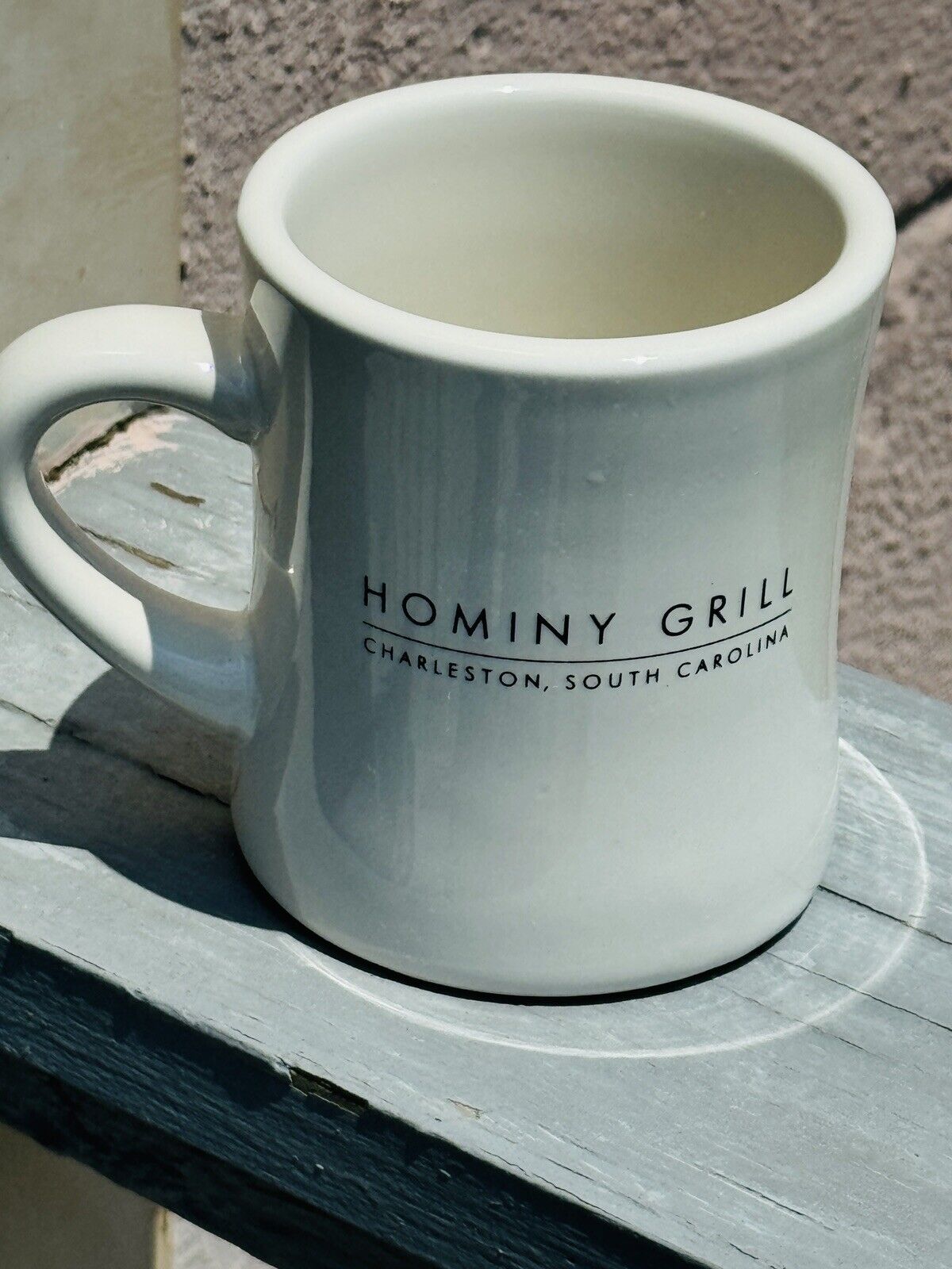 Vintage Charleston, SC Hominy Grill Logo Ceramic Tailgate Coffee Mug