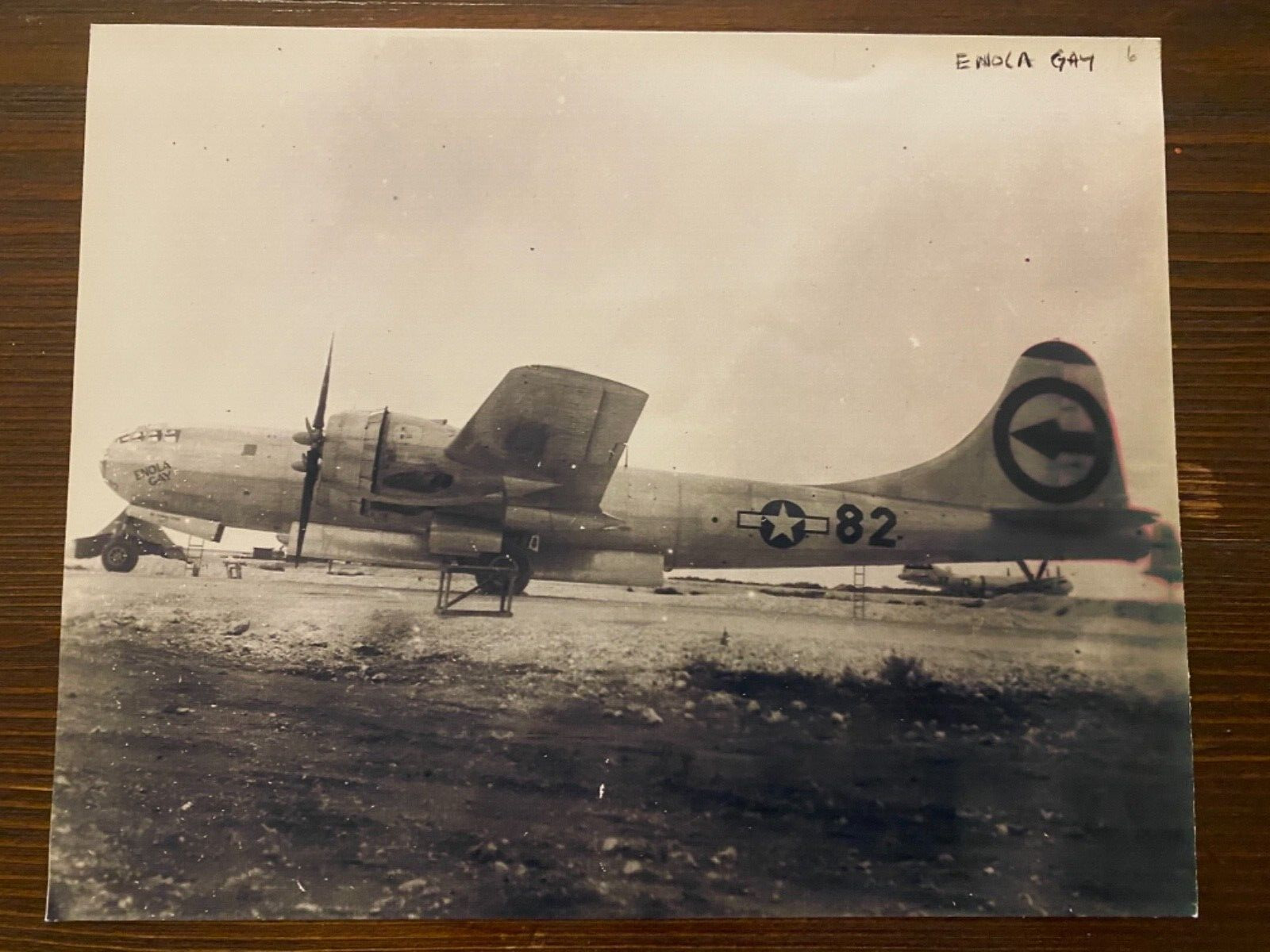 Enola Gay Bomber 8X10 Vintage black and white airplane Photo