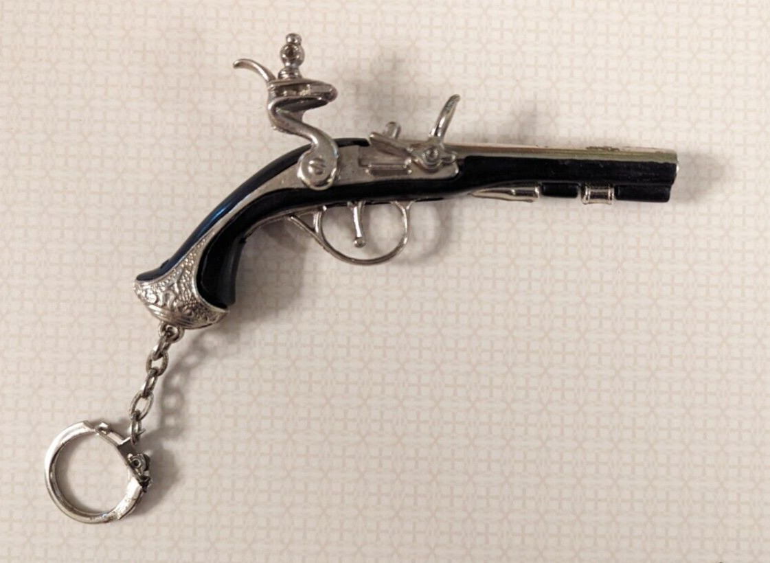 Vintage Cap Gun -George Washington Flintlock Pistol Keychain Works