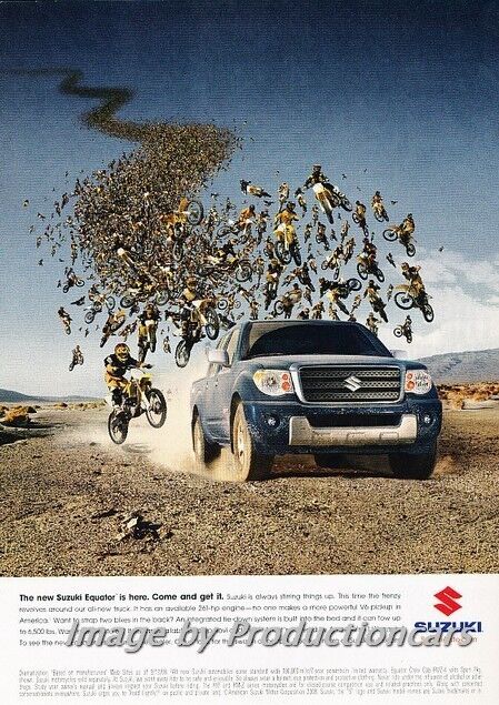 2008 2009 Suzuki Equator Truck Original Advertisement Print Art Car Ad H98