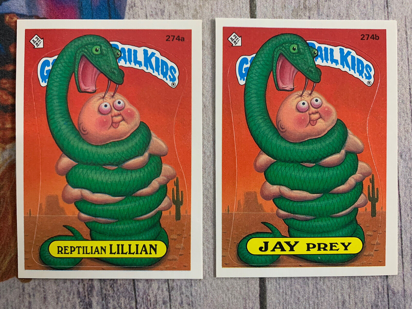 Garbage Pail Kids GPK 7th Series Jay Prey Reptilian Lillian Pack Fresh