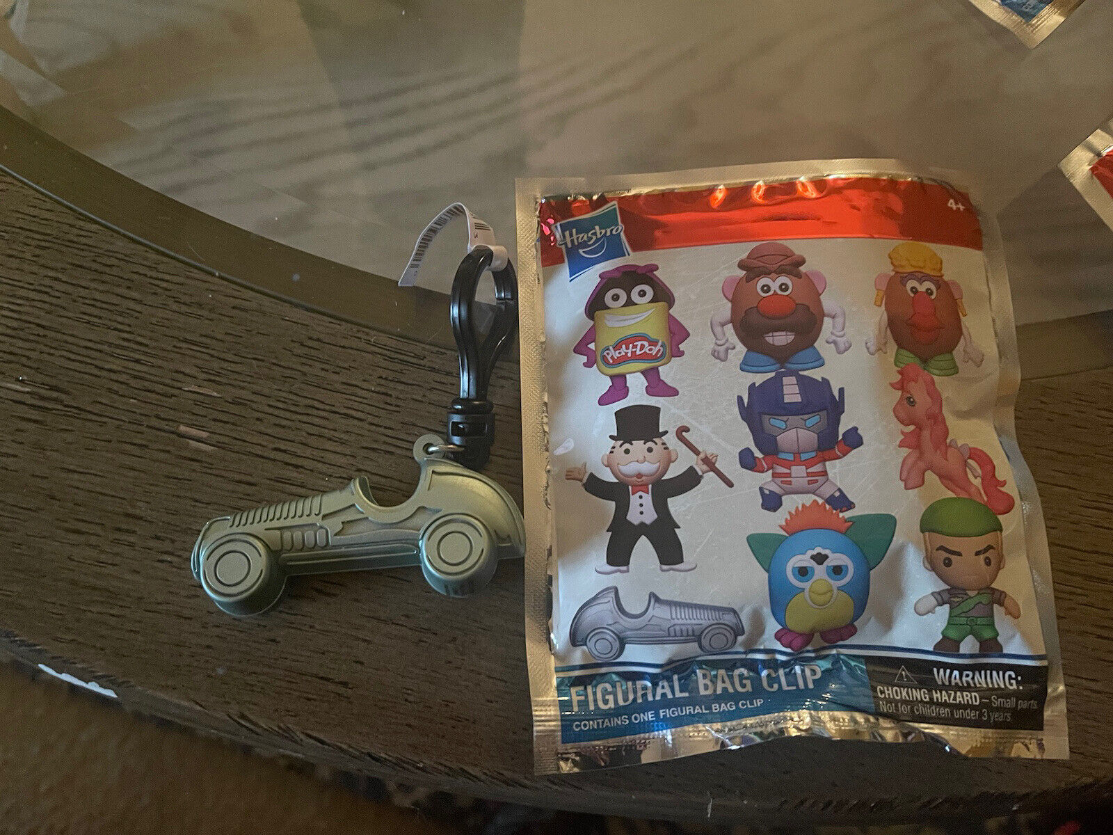 Hasbro Brands NEW * Monopoly Car Clip * Blind Bag Opened Keychain