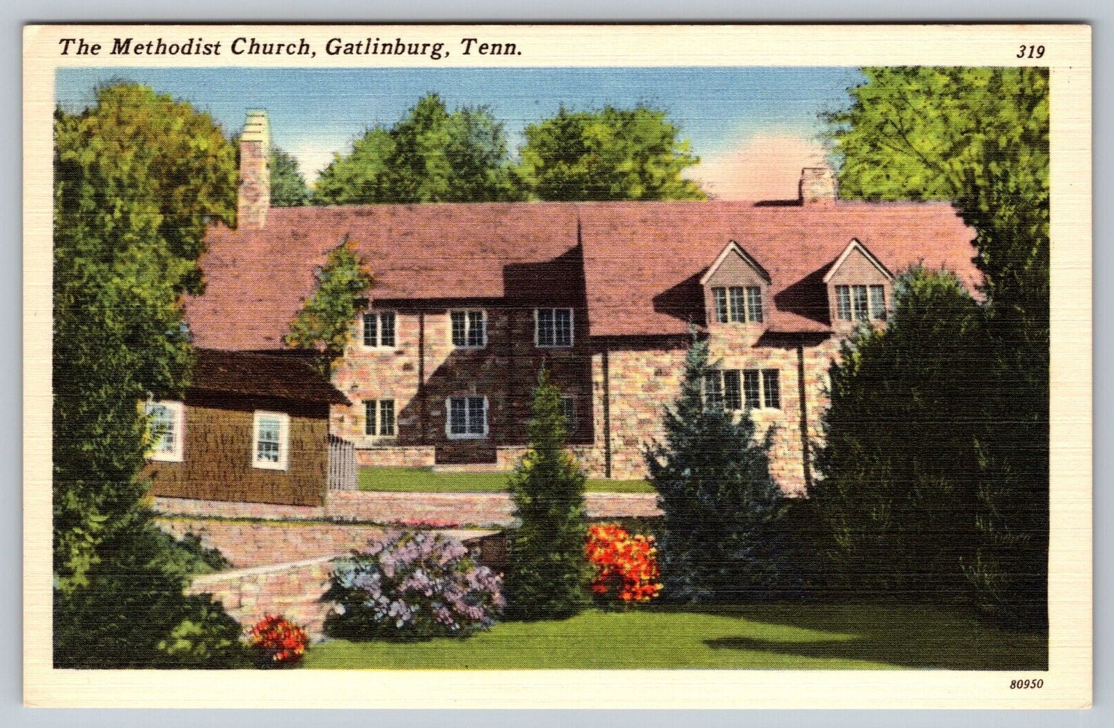 Postcard - The Methodist Church - Gatlinburg, Tennessee