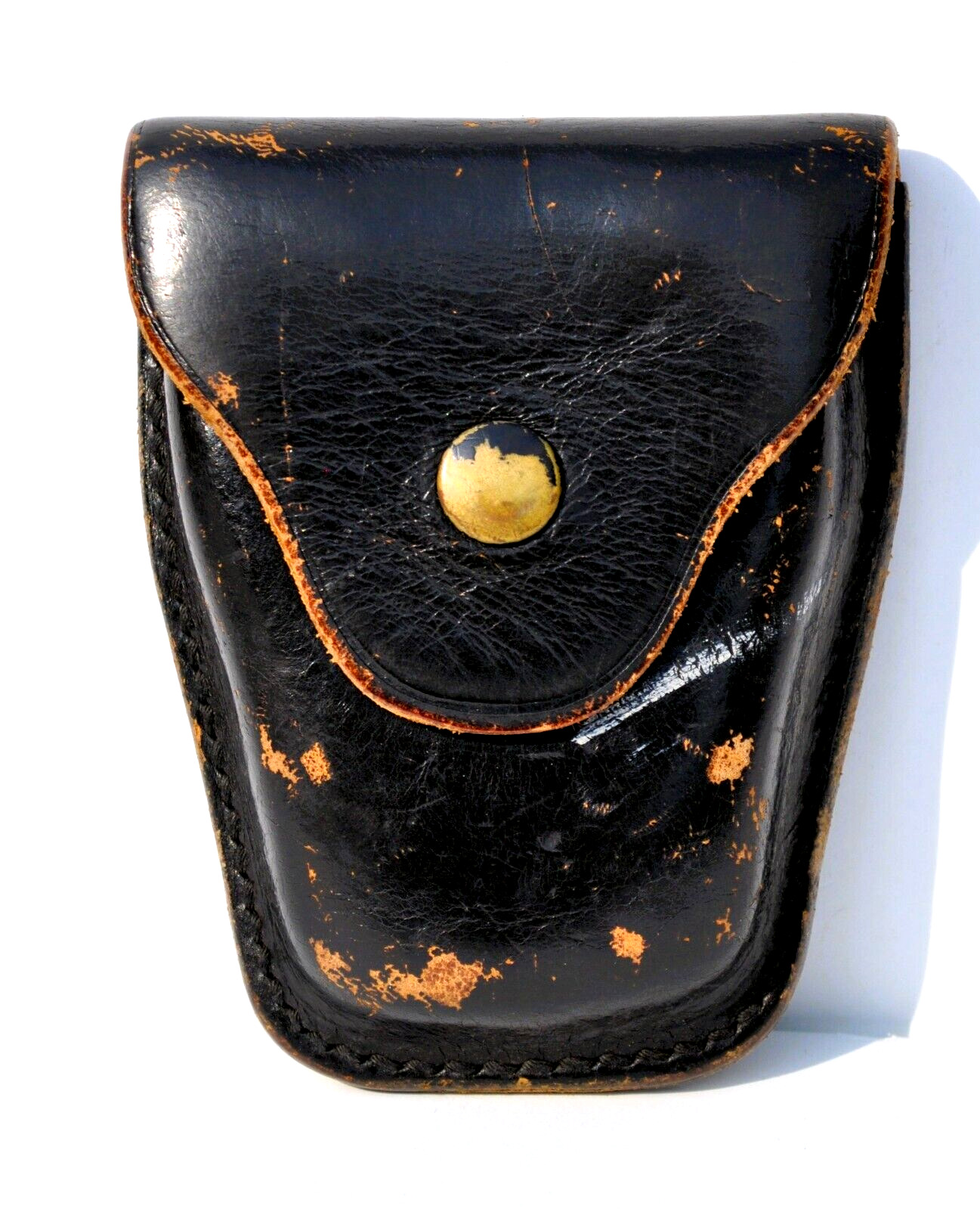 Vintage JAYPEE Black Leather Police HandCuff Belt Case