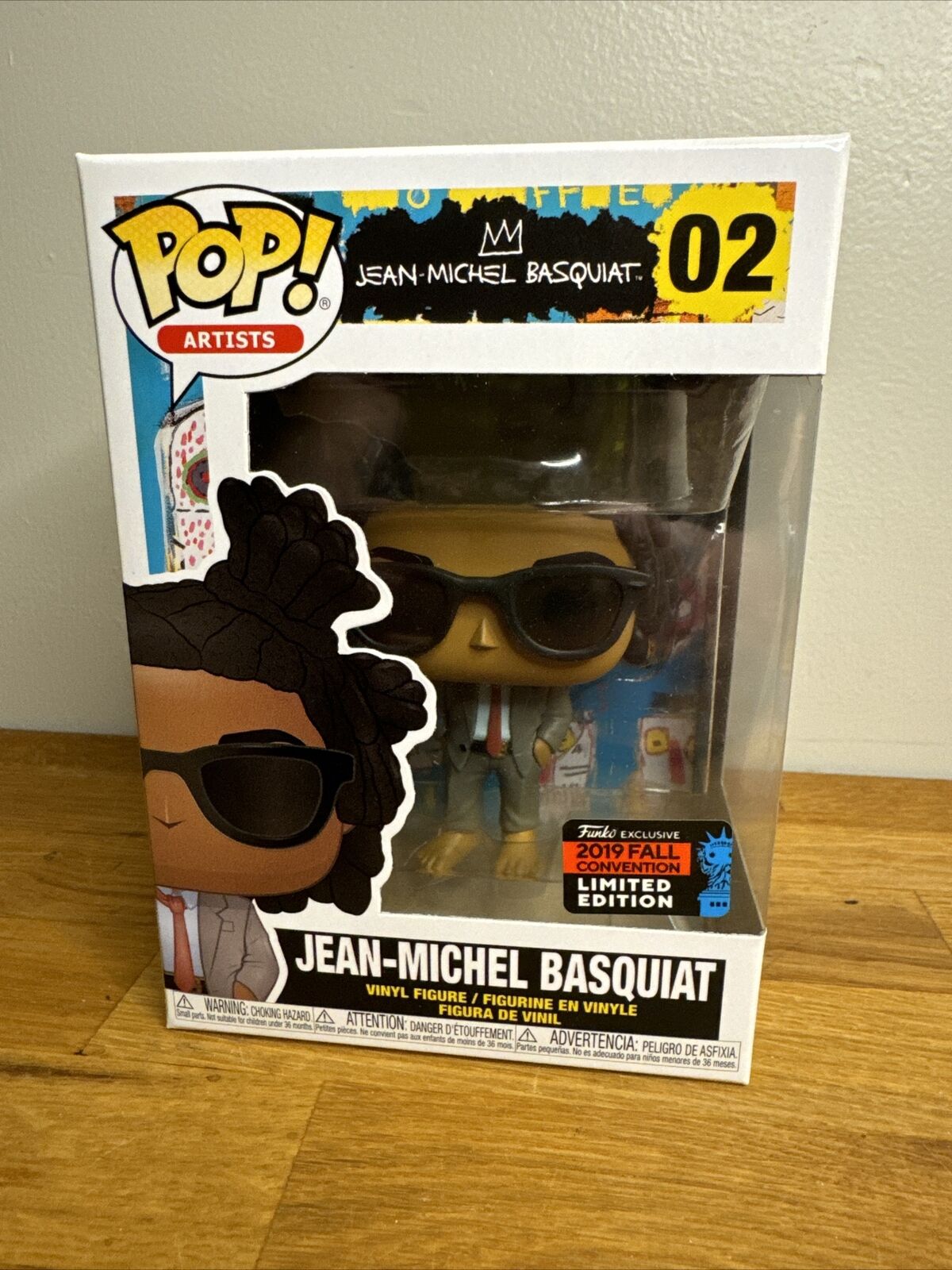 Funko Pop Artists #02 Jean-Michel Basquiat 2019 Fall Exclusive With Protector