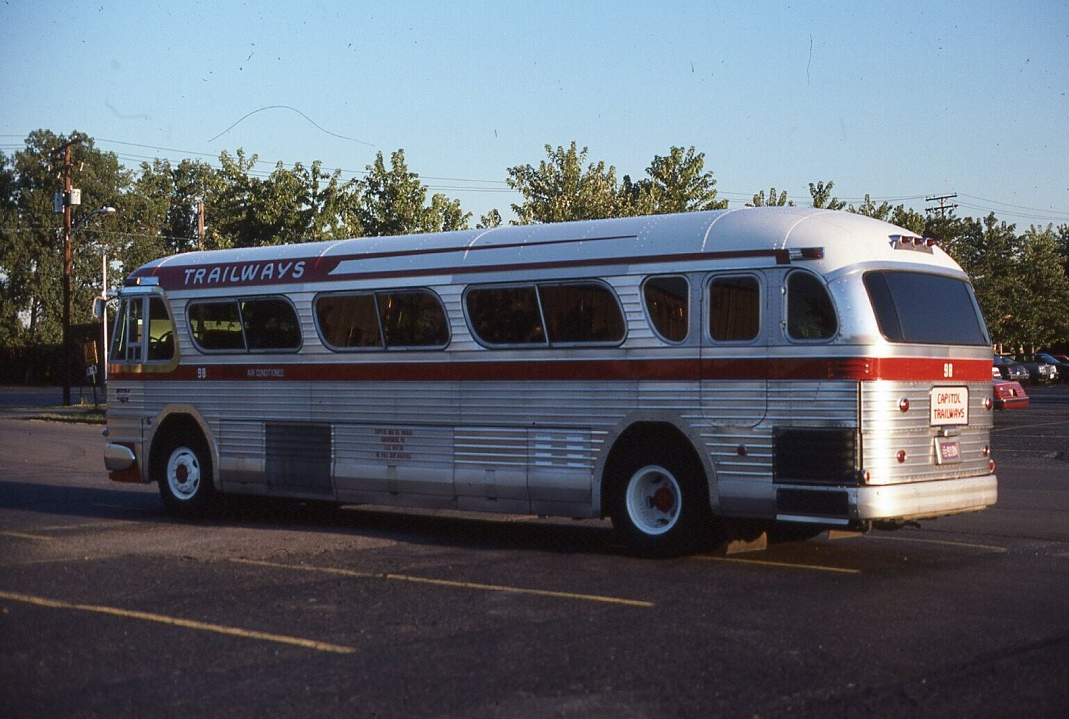 Original Bus Slide Charter Capitol Trailways #98 1986 #13