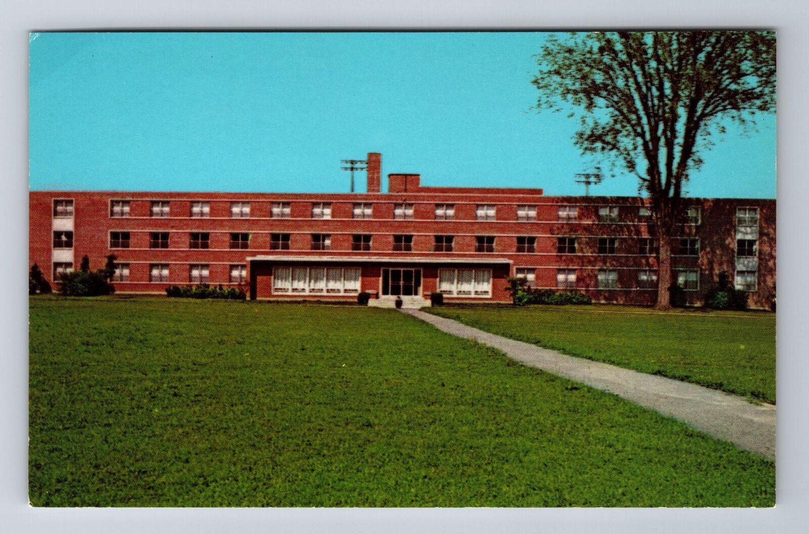Ashland OH-Ohio, Ashland College Kate Myers Hall, Antique, Vintage Postcard