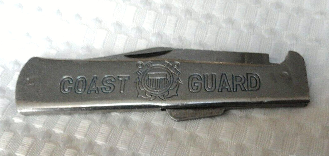 Vintage U.S. Coast Guard Lockback Stainless Steel Sailor Knife